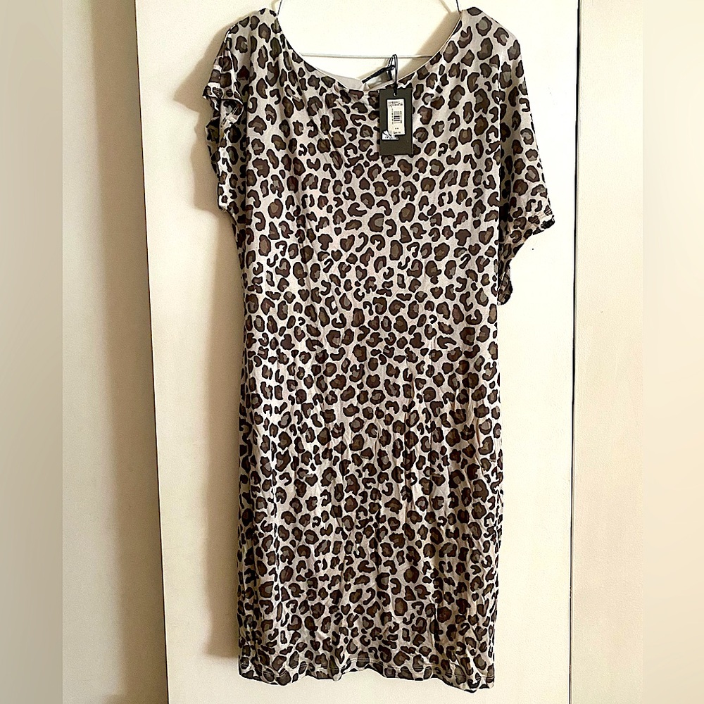 💜 NEW Armani Exchange Leopard Dress - Size M